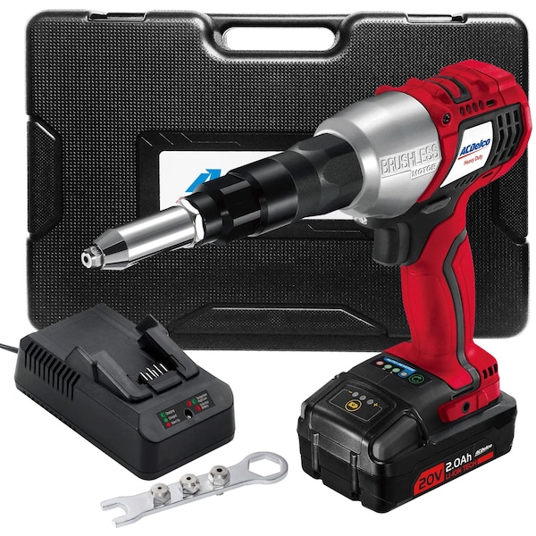 P20 series Li-ion 20V BRUSHLESS Rivet Tool w/ ETC (1 Battery)